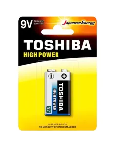 Blister 1 pila Toshiba 9V alkaline high power