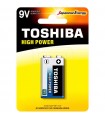 Blister 1 pila Toshiba 9V alkaline high power