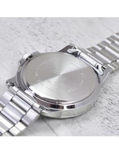 reloj deportivo hombre Casio MTP-VD01D-2B dial azul 45mm correa de acero hebilla triple pliegue resistencia al agua 50m 2