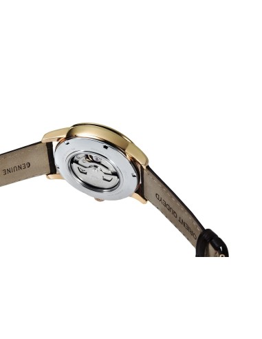 reloj automático hombre Orient Sun & Moon RA-AK0007S version 3 dial blanco 42.5mm Cristal de zafiro correa de cuero