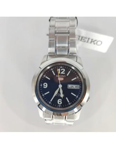 Reloj automático hombre Seiko 5 SNKE61K1 dial azul 37mm correa acero