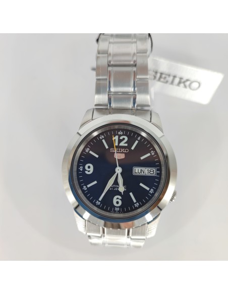 Reloj automático hombre Seiko 5 SNKE61K1 dial azul 37mm correa acero