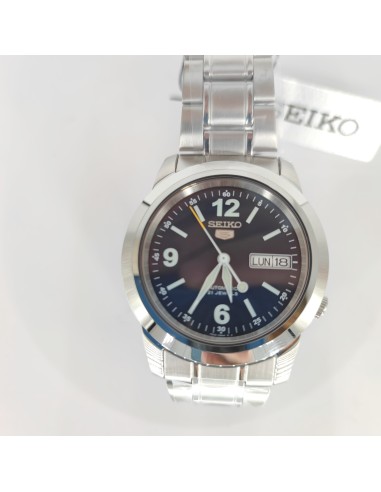 Reloj automático hombre Seiko 5 SNKE61K1 dial azul 37mm correa acero
