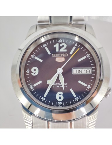 Reloj automático hombre Seiko 5 SNKE61K1 dial azul 37mm correa acero