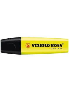 Rotulador Marcador Fluorescente Trazo entre 2 y 5mm Recargable Color Amarillo Fluorescente Stabilo Boss