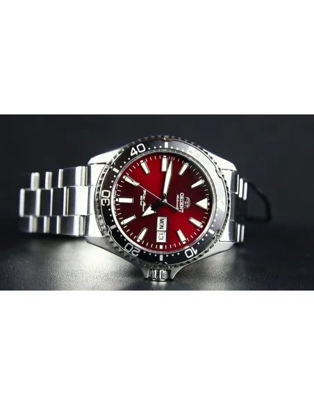 Reloj de buceo Automático Hombre Orient Kamasu RA-AA0003R dial rojo 42mm buceo correa acero 200m water resist