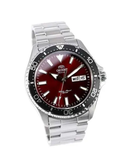 Reloj de buceo Automático Hombre Orient Kamasu RA-AA0003R dial rojo 42mm buceo correa acero 200m water resist