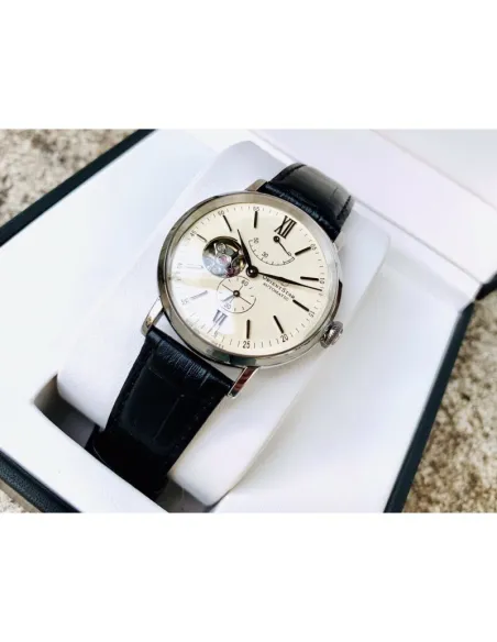 Reloj Automático Hombre Orient Star RE-AV0002S Open Heart cuero cristal zafiro