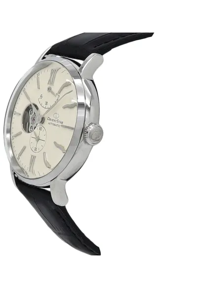 Reloj Automático Hombre Orient Star RE-AV0002S Open Heart cuero cristal zafiro