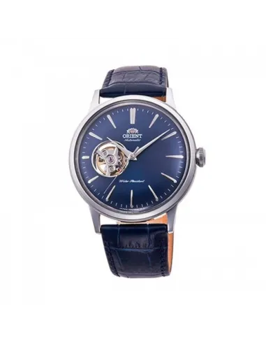 reloj hombre automático Orient RA-AG0005L OPEN HEART esfera azul correa cuero