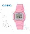 Reloj casio digital MUJER LA-20WH-4A1 color rosa alarma y luz led