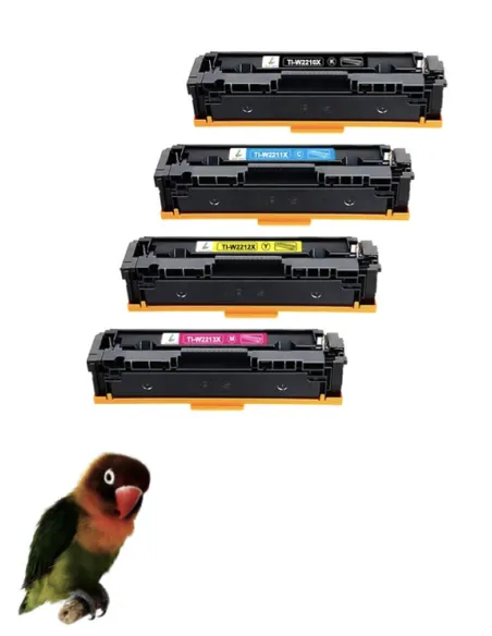 4 Toner toner Compatiblse  HP W2210X-1X-2-3X / 207X  (CON CHIP) para HP Color LaserJet Pro M255, MFP M282, MFP M283 NEGRO CIÁN M
