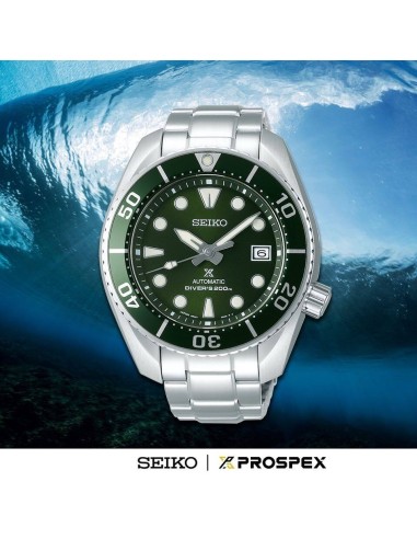 Reloj automático hombre buceo Seiko Prospex Sumo Green SPB103J1 dial verde 45mm