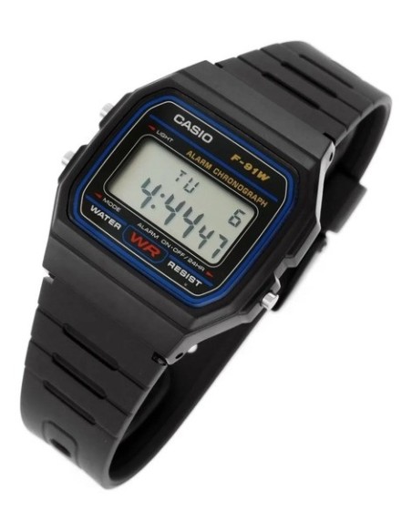 Reloj digital de pulsera CASIO F91W (Original)