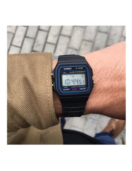 Reloj digital de pulsera CASIO F91W (Original)