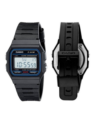 Reloj digital de pulsera CASIO F91W (Original)