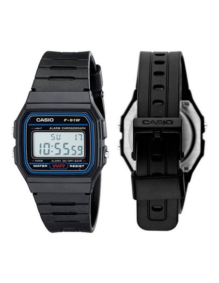 Reloj digital de pulsera CASIO F91W (Original)