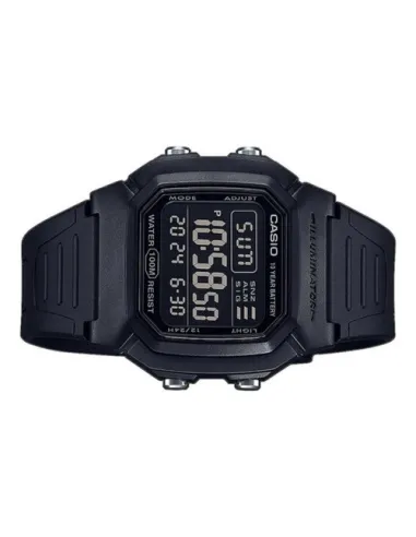 Reloj digital hombre Casio W800H-1B 10 años batería correa goma luz led