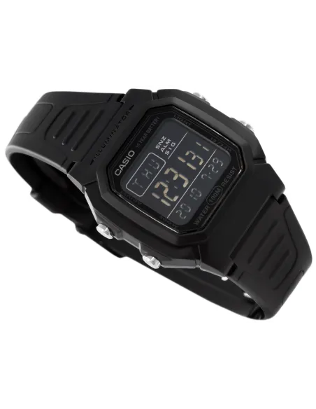 Reloj digital hombre Casio W800H-1B 10 años batería correa goma luz led