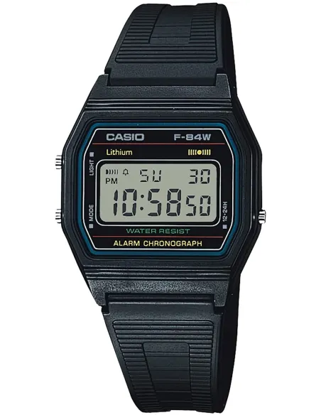 reloj clásico digital unisex Casio F-84W-1QJH versión JDM (JAPAN DOMESTIC MARKET) Coleccionistas de Casio