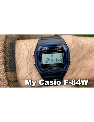 reloj clásico digital unisex Casio F-84W-1QJH versión JDM (JAPAN DOMESTIC MARKET) Coleccionistas de Casio