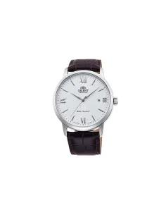 Reloj automático hombre Orient Contemporary RA-AC0F12S dial plata 41.6mm Cristal de zafiro correa de cuero 50m 2