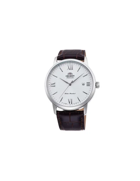 Reloj automático hombre Orient Contemporary RA-AC0F12S dial plata 41.6mm Cristal de zafiro correa de cuero 50m