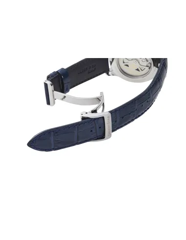 Reloj automático hombre Orient Star RE-AT0006L dial azul 39.3mm Cristal de Zafiro anti-reflejo correa de cuero
