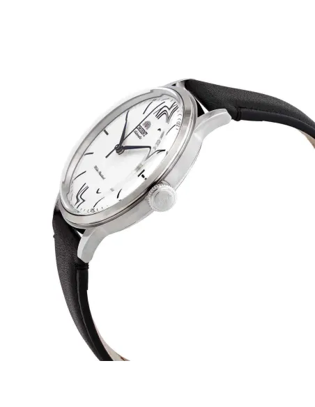 Reloj automático hombre Orient Bambino RA-AC0022S dial plata 40.5mm correa de cuero