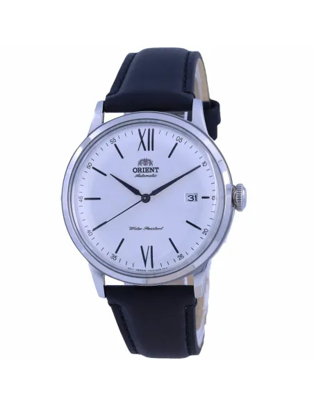 Reloj automático hombre Orient Bambino RA-AC0022S dial plata 40.5mm correa de cuero