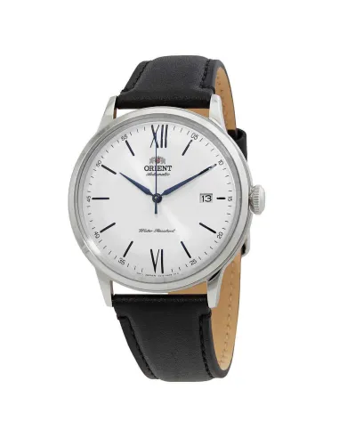 Reloj automático hombre Orient Bambino RA-AC0022S dial plata 40.5mm correa de cuero