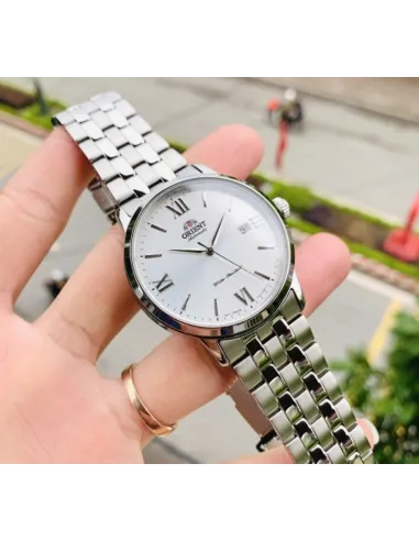 Reloj automático hombre Orient Contemporary RA-AC0F10S dial plata 41.6mm Cristal de Zafiro