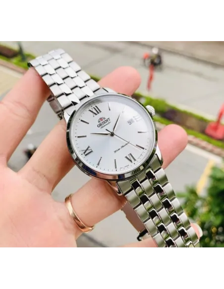 Reloj automático hombre Orient Contemporary RA-AC0F10S dial plata 41.6mm Cristal de Zafiro