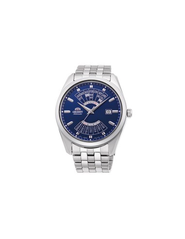 Orient Multi Year Calendar RA-BA0003L automatic men's watch blue dial 43.5mm stainless steel bracelet 50m water resist hand-hack