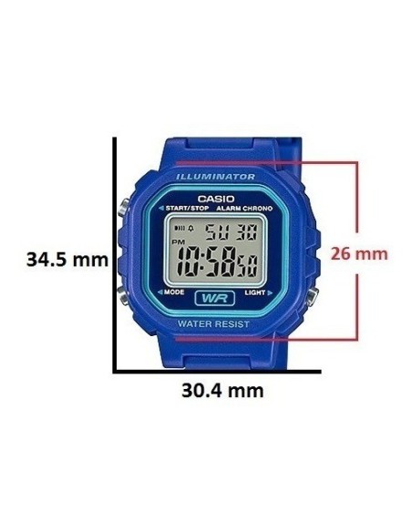 Reloj digital CASIO  LA-20WH-2AE correa azul UNISEX