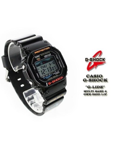 reloj deportivo hombre CASIO G-SHOCK G-LIDE TOUGH SOLAR MULTIBAND 6 GWX-5600-1JF JDM (Japan Domestic Market)