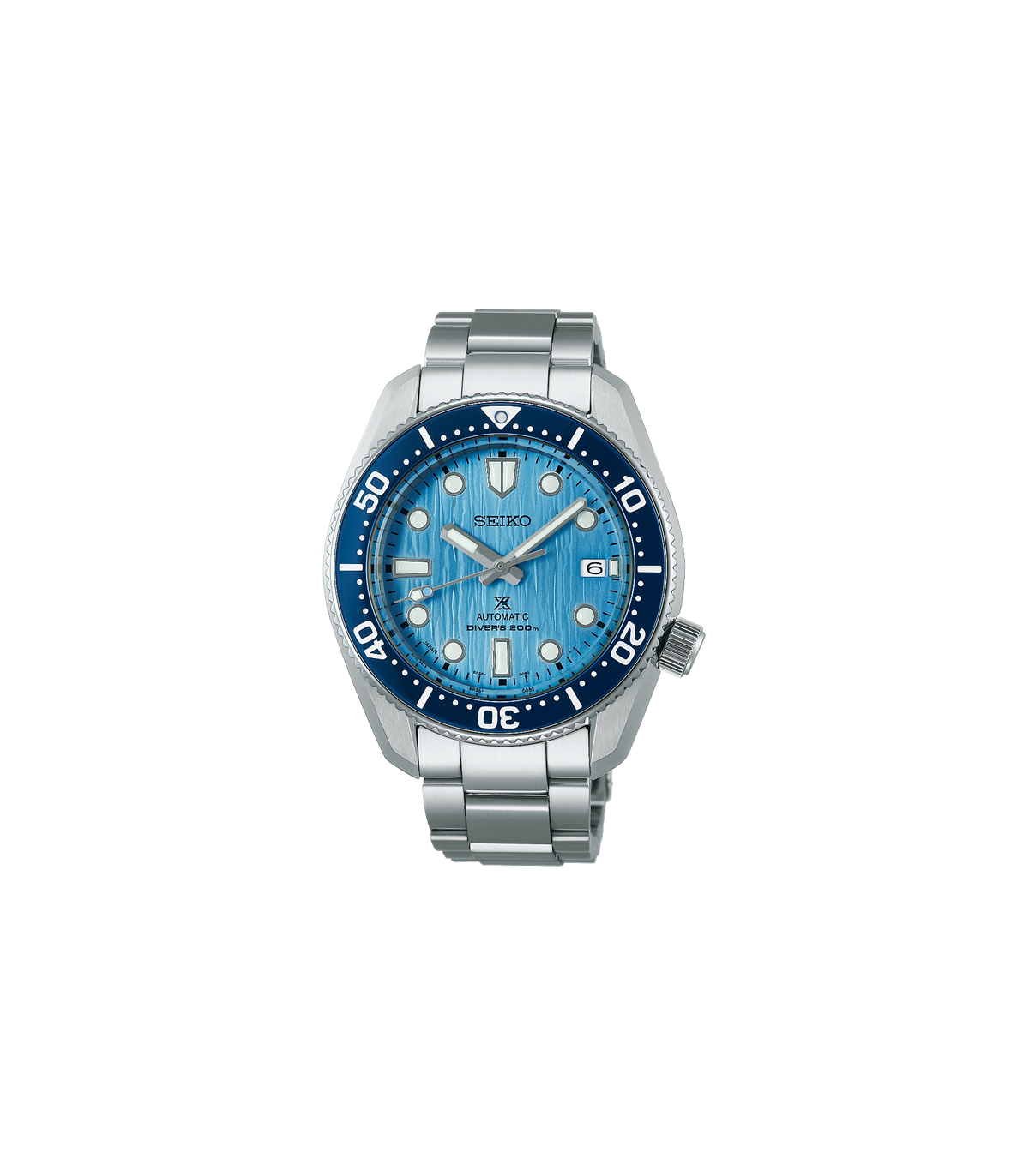 Reloj automático de buceo hombre Seiko Prospex Glacier SPB299J1 dial azul  42mm Special Edition Save the Ocean