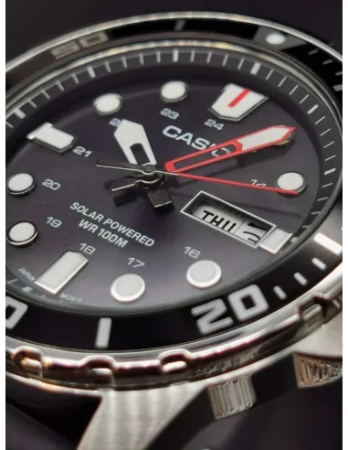 Reloj Buceo Hombre Casio SOLAR MTPS110-1AV correa goma