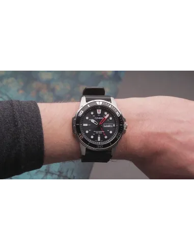 Reloj Buceo Hombre Casio SOLAR MTPS110-1AV correa goma