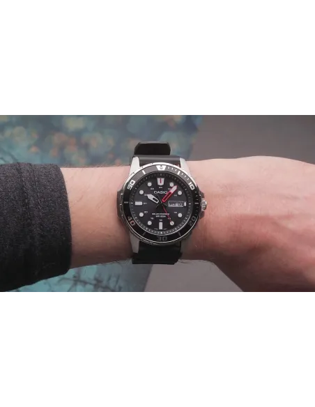 Reloj Buceo Hombre Casio SOLAR MTPS110-1AV correa goma