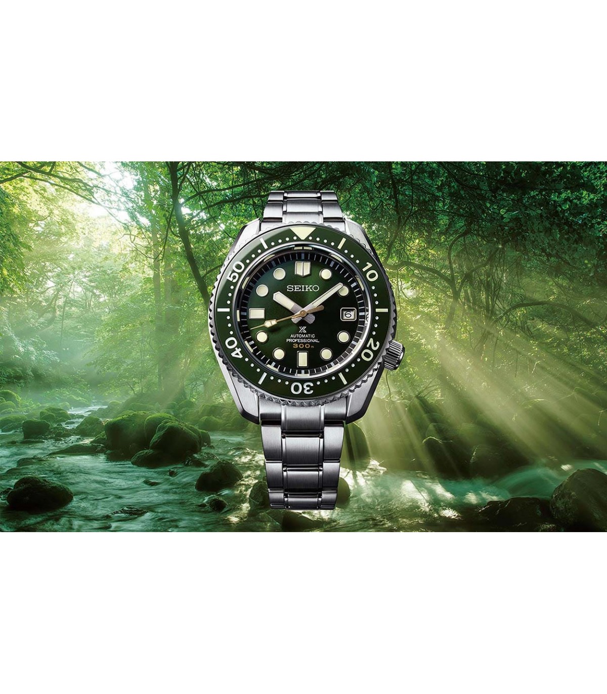 Búho Estar confundido Haz un experimento reloj automático buceo hombre Seiko Prospex Marine Master SLA019J1 Limited  Edition dial verde 44.3mm 300m