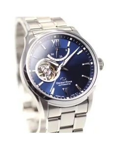 reloj automático hombre Orient Star RE-AT0001L dial azul 39.3mm Cristal Zafiro anti-reflejo correa de acero 100m