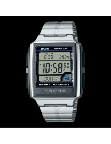 Reloj digital WV-59RD-1AEF Casio Wave Receptor correa de acero
