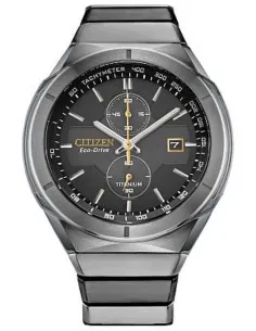 Reloj hombre ultra-ligero Citizen Super Titanium Armor CA7058-55E 44mm Eco-drive Cristal de Zafiro Taquímetro