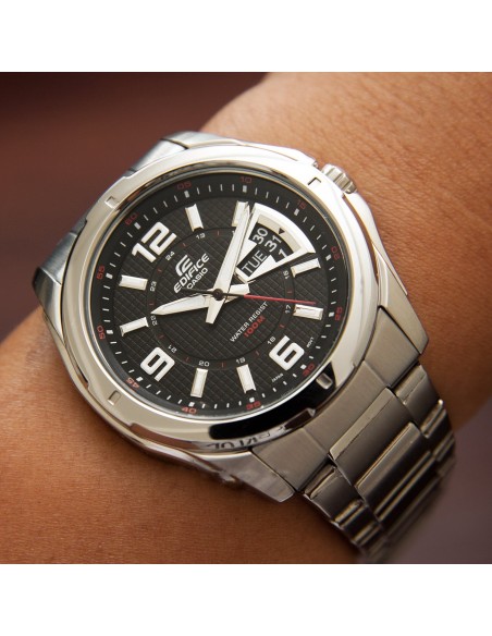 Reloj Casio EDIFICE CLASSIC EF-129d-1AV COLLECTION 300m water resist correa de acero