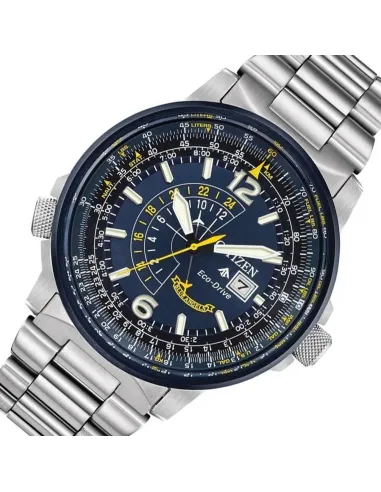 Reloj aviador hombre Citizen Promaster Nighthawk Blue Angels BJ7006-56L dial azul 42mm Eco-Drive