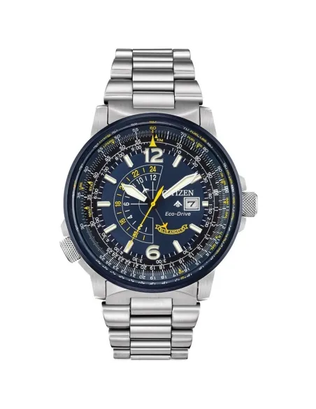 Reloj aviador hombre Citizen Promaster Nighthawk Blue Angels BJ7006-56L dial azul 42mm Eco-Drive
