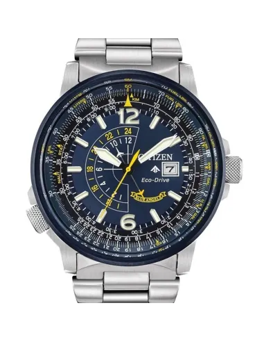 Reloj aviador hombre Citizen Promaster Nighthawk Blue Angels BJ7006-56L dial azul 42mm Eco-Drive