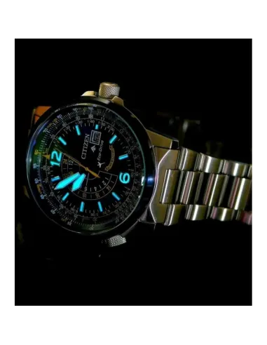 Reloj aviador hombre Citizen Promaster Nighthawk Blue Angels BJ7006-56L dial azul 42mm Eco-Drive