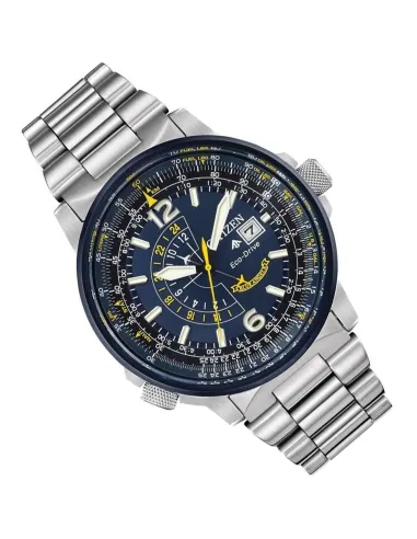 Reloj aviador hombre Citizen Promaster Nighthawk Blue Angels BJ7006-56L dial azul 42mm Eco-Drive